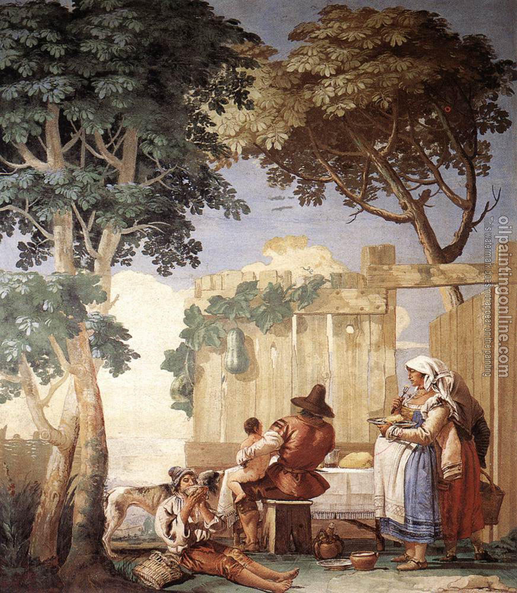 Giovanni Domenico Tiepolo - Family Meal